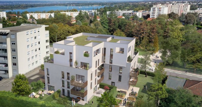 Achat / Vente immobilier neuf Décines-Charpieu face au jardin des Droits de L'Homme (69150) - Réf. 6578