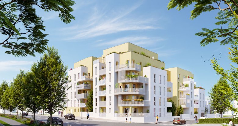 Achat / Vente immobilier neuf Bron au pied du tramway T2 Essarts-Iris (69500) - Réf. 9492