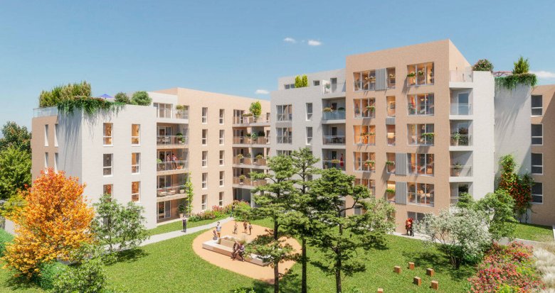 Achat / Vente immobilier neuf Décines-Charpieu à 18 min de Lyon Part-Dieu en tram T3 (69150) - Réf. 10837