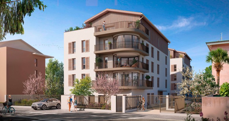 Achat / Vente immobilier neuf Meyzieu sud-ouest à proximité du tramway T3 (69330) - Réf. 9536