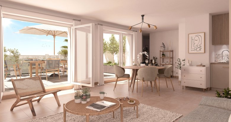 Achat / Vente immobilier neuf Sainte-Foy-l'Argentière vue sur les Monts du Lyonnais (69610) - Réf. 8791