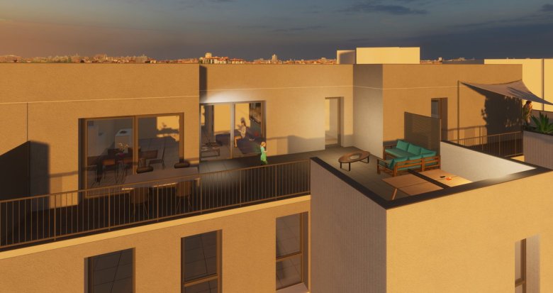 Achat / Vente immobilier neuf Vénissieux en lisière de Lyon 08 à 550m du tram T6 (69200) - Réf. 9542